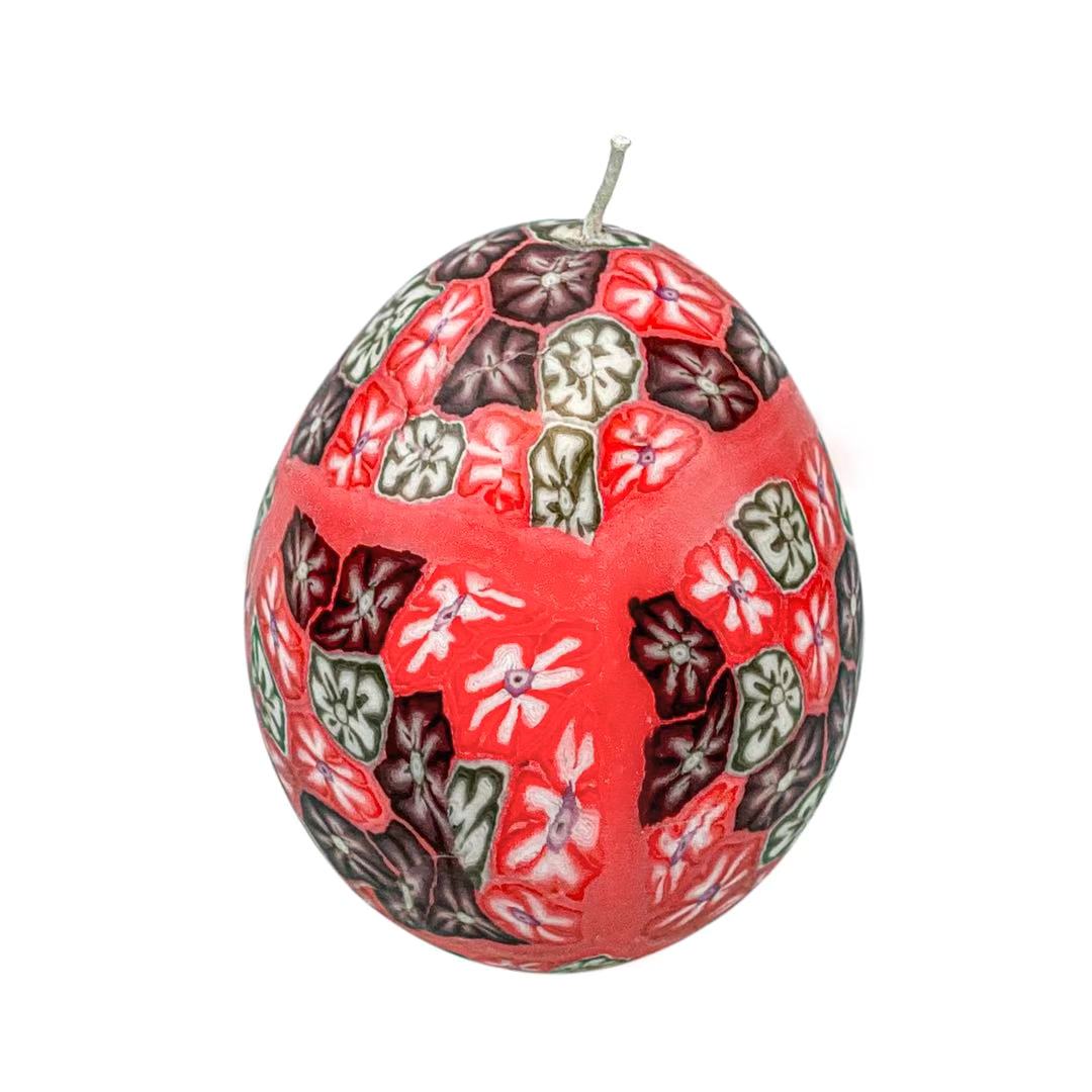 red flower egg